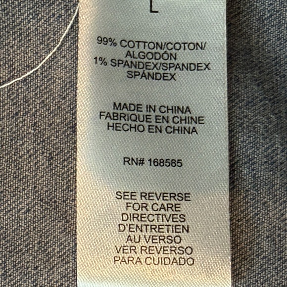 Unison Blue Denim Shirt Jacket, unisex Size Large - Picture 5 of 7